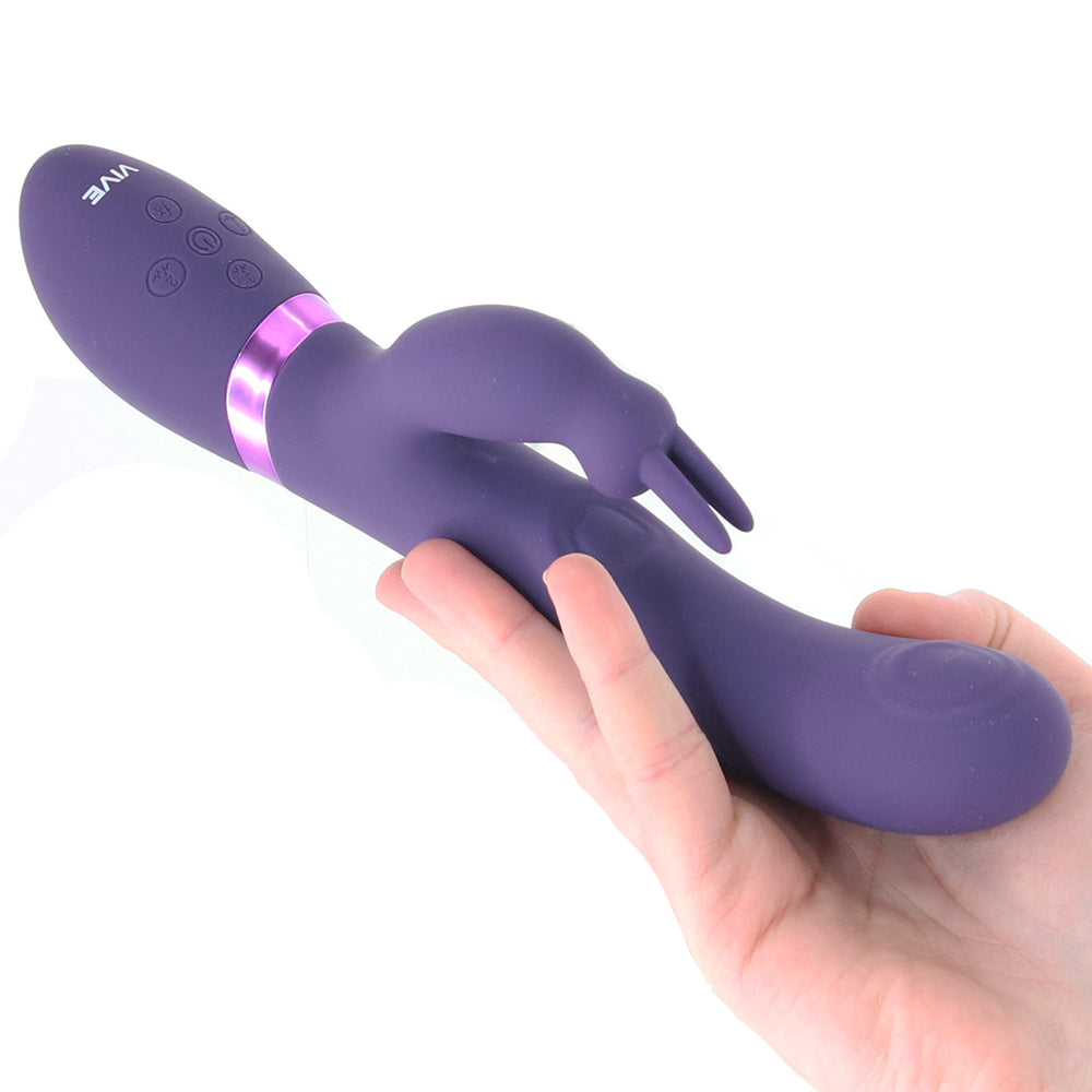 Vive May Dual Pulse-Wave & Vibrating C-Spot & G-Spot Rabbit : Purple