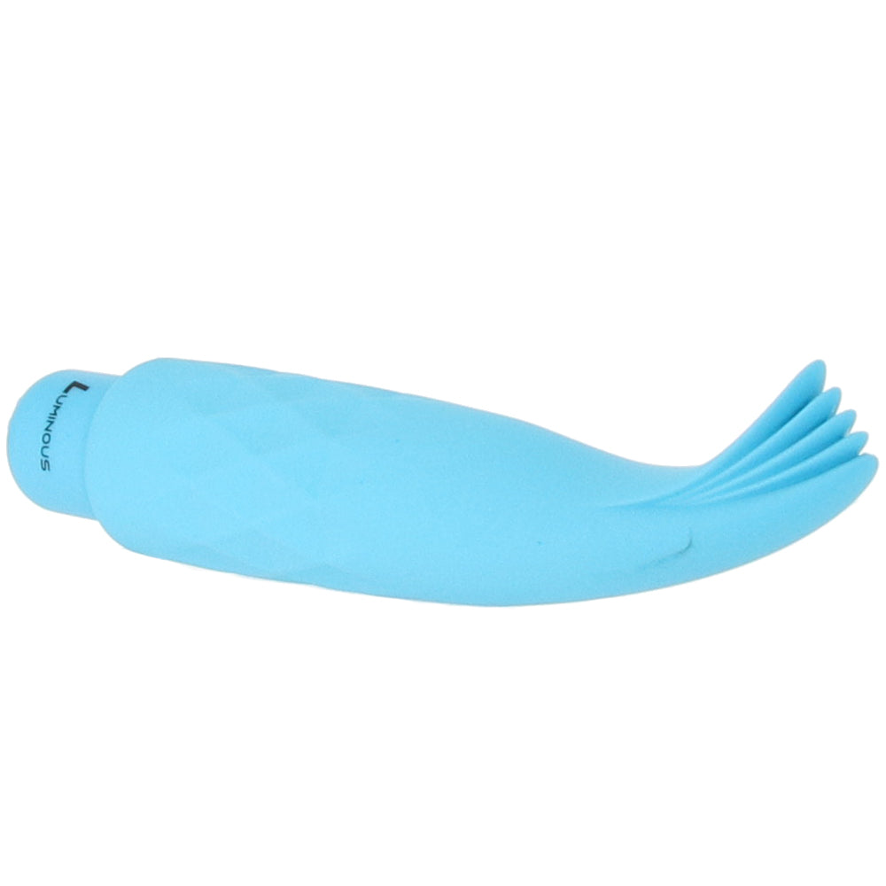 Luminous Zoe 10-Speed Bullet Vibrator With Silicone Tickler Sleeve Turquoise